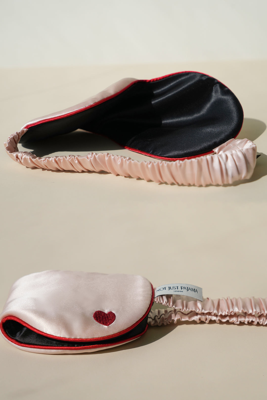 Cupid Heart Silk Sleeping Eye Mask