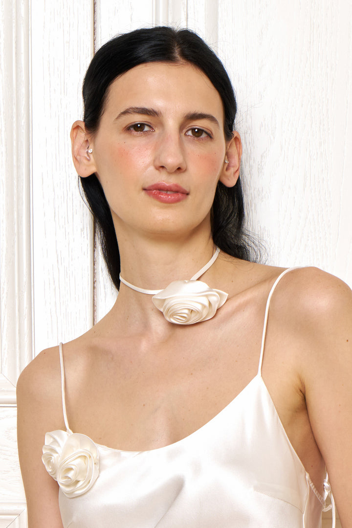 Tuscan Sun Silk Rose Choker