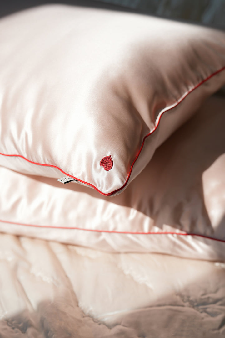 Cupid Heart Silk Pillowcase