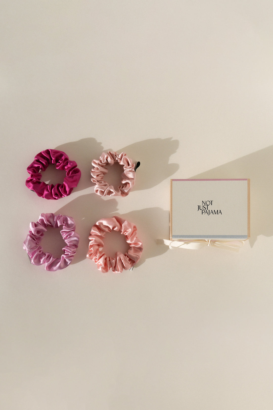 Little Joy Gift | Loop-Loop Silk Scrunchies Gift Box - Pink Set