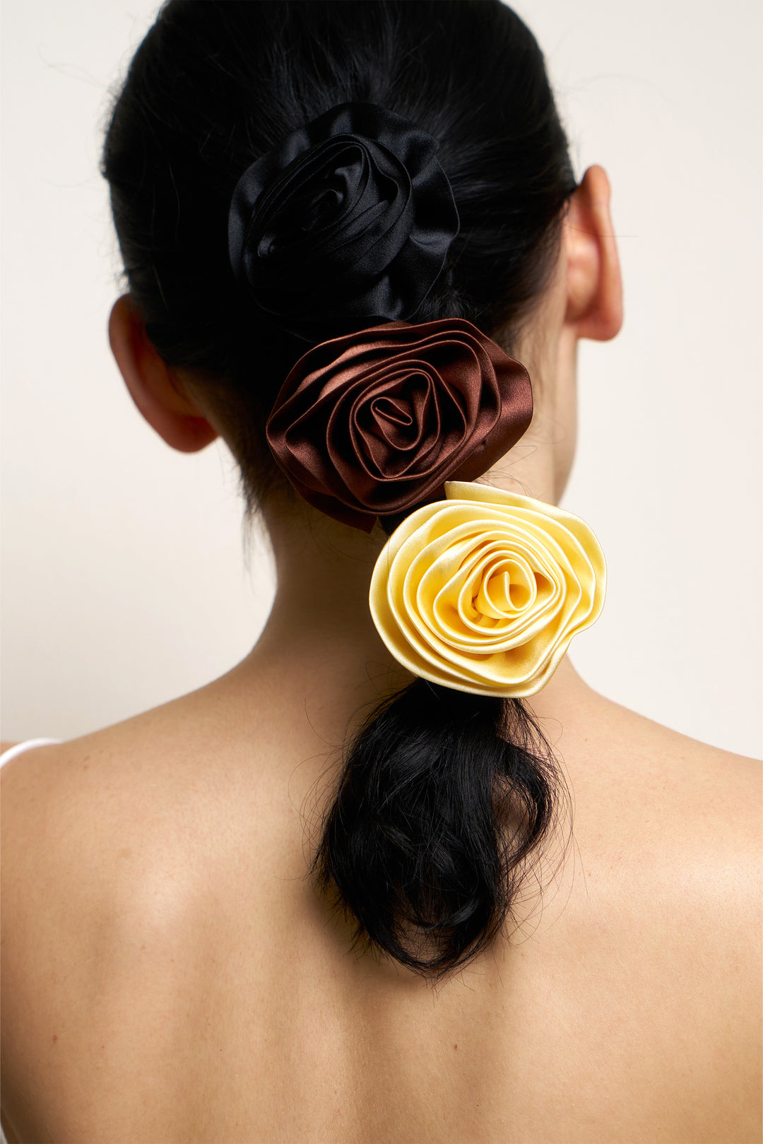 Tuscan Sun Silk Rose Scrunchie