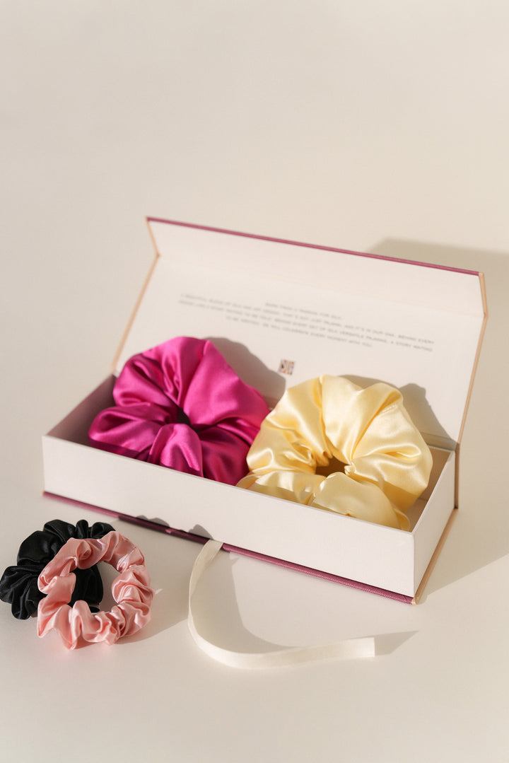 Little Joy Gift | Loop-Loop Silk Scrunchies Gift Box