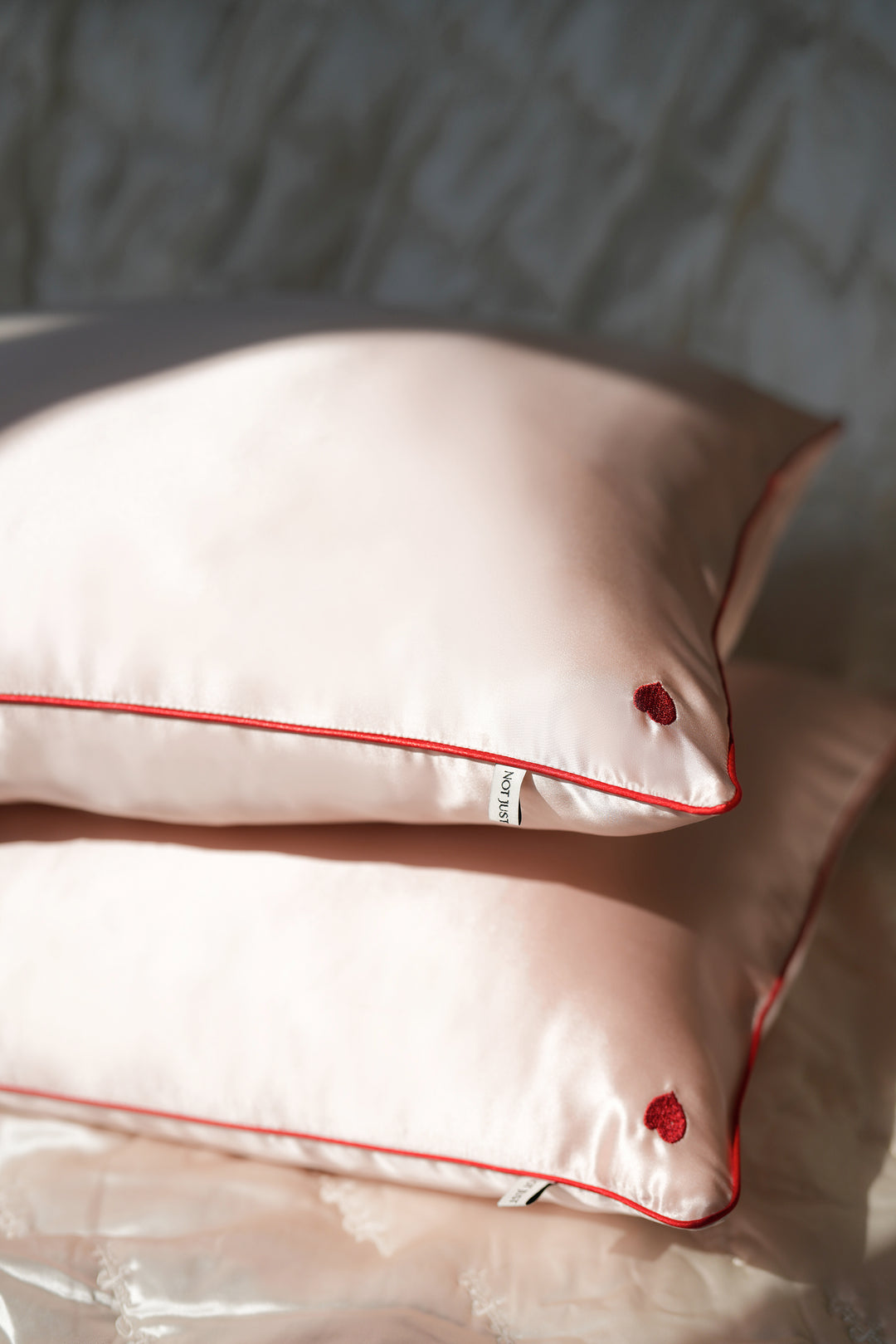 Cupid Heart Silk Pillowcase