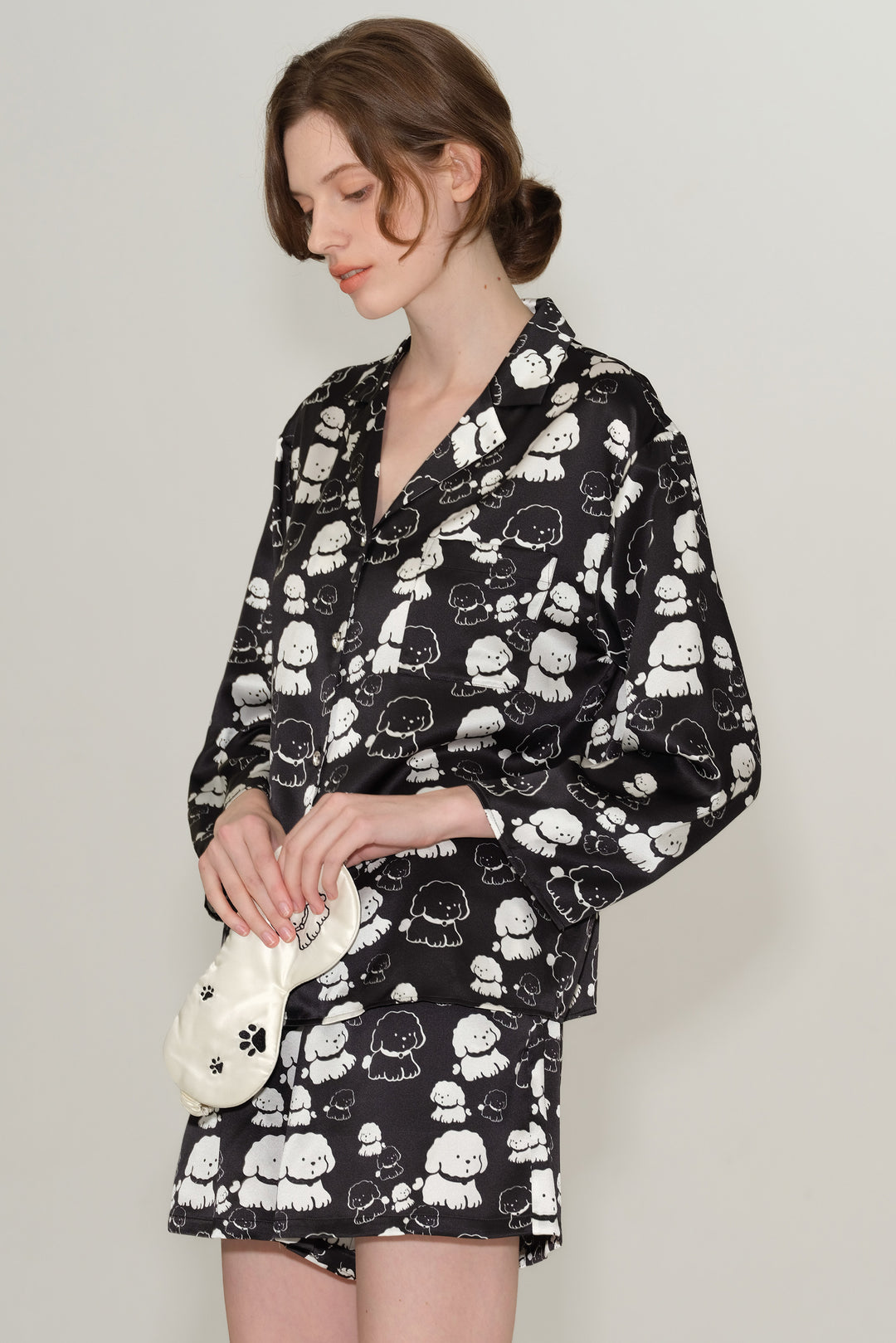 Playful Pups Silk Pajama Set