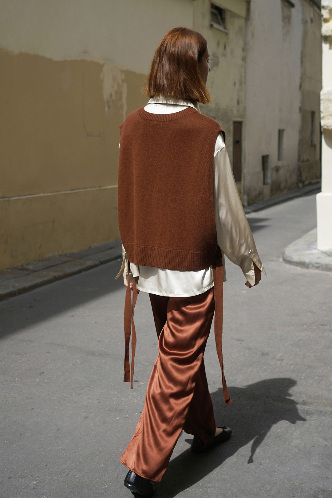 Nutty Hues Cashmere Sleeveless Sweater