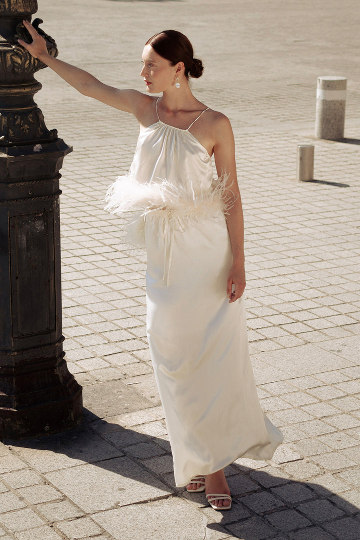 Bride-To-Be Edition | Silk Straight Long Skirt