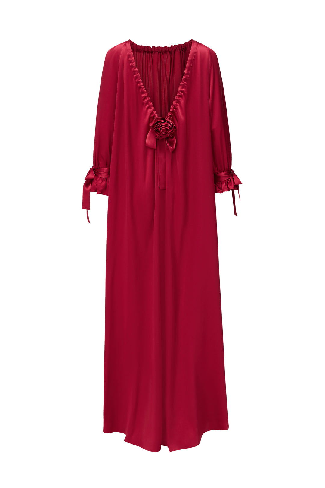 Tuscan Sun Bridal Silk Train Robe