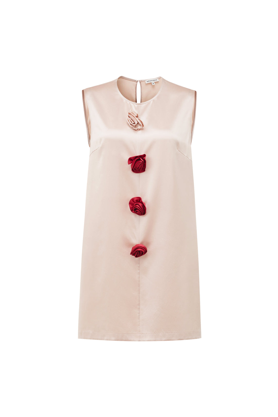 Tuscan Bloom Sleeveless Silk Shift Dress