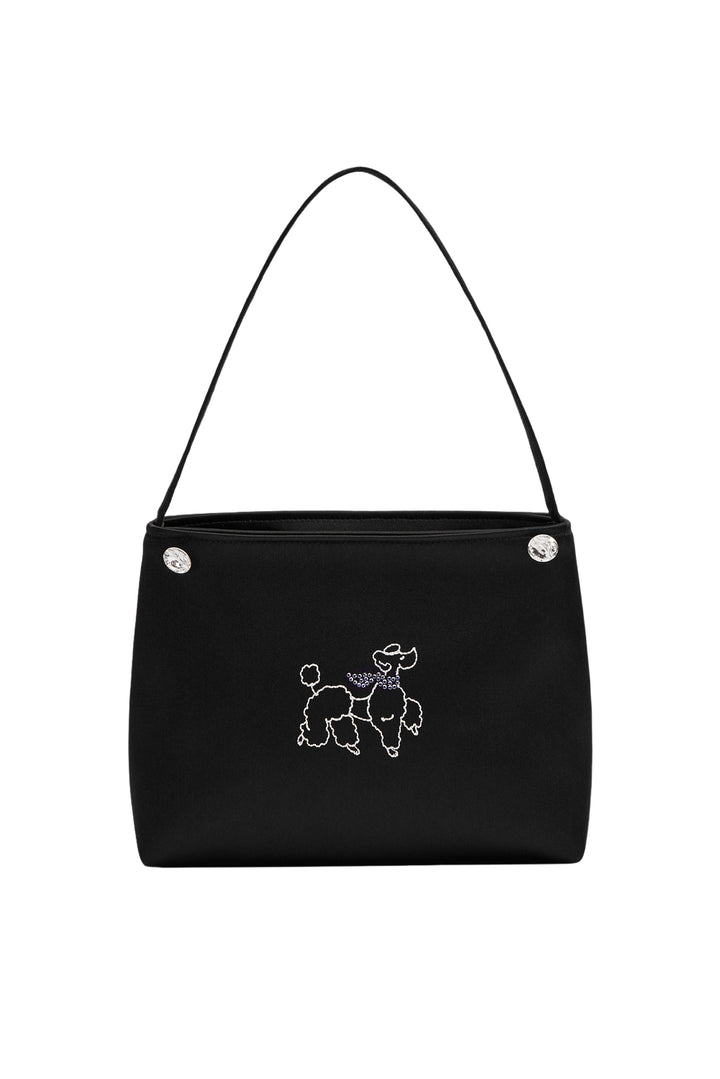 Diamond Poodles Silk Handbag