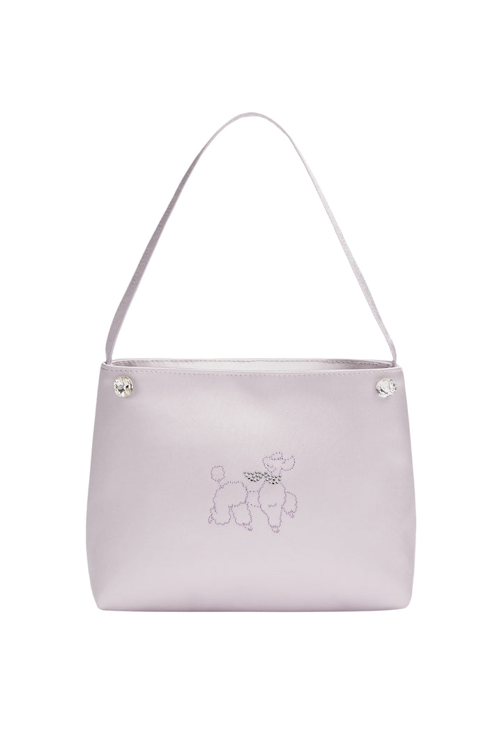 Diamond Poodles Silk Handbag