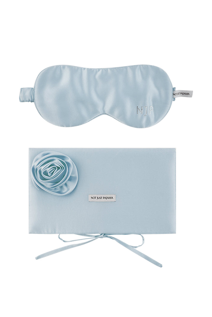 Tuscan Sun Silk Eye Mask & Rose Pouch Set