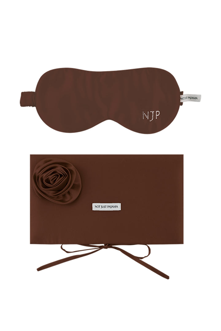 Tuscan Sun Silk Eye Mask & Rose Pouch Set