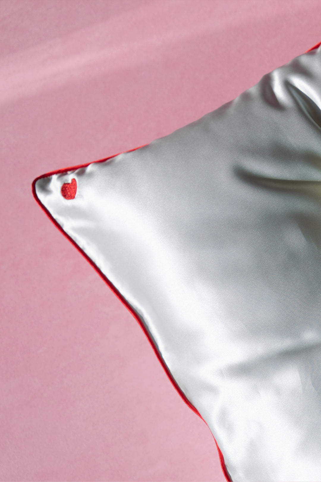 Cupid Heart Silk Pillowcase