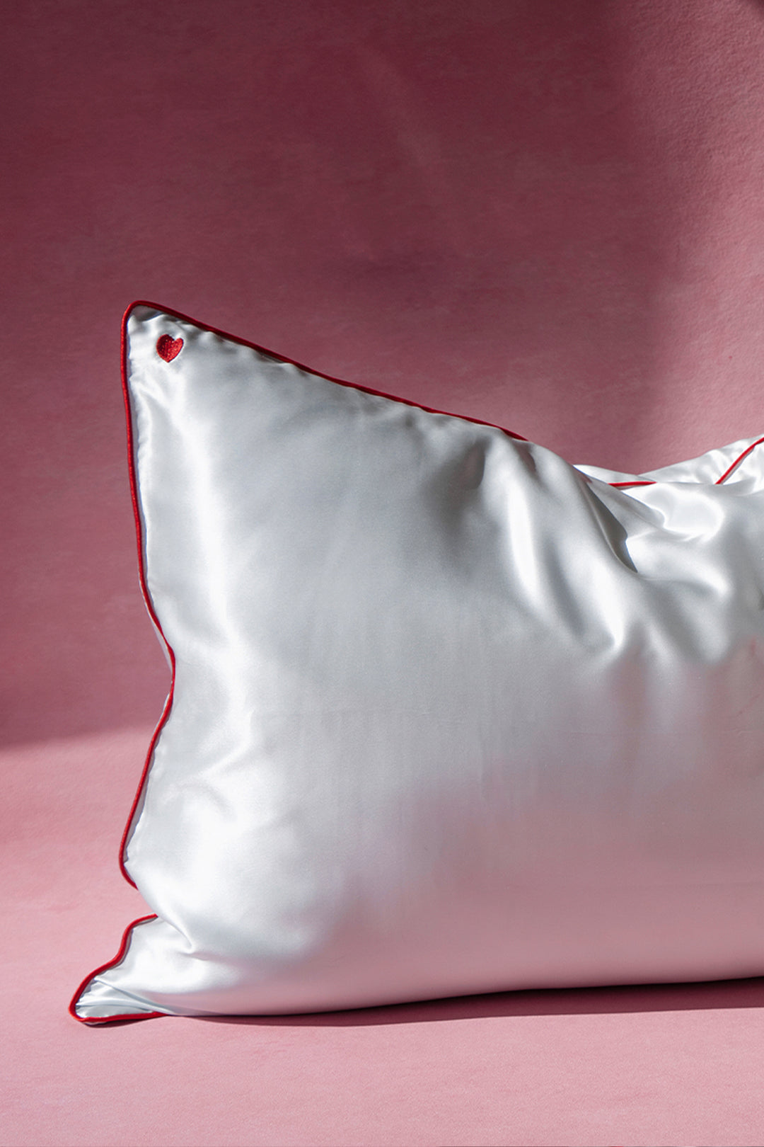 Cupid Heart Silk Pillowcase