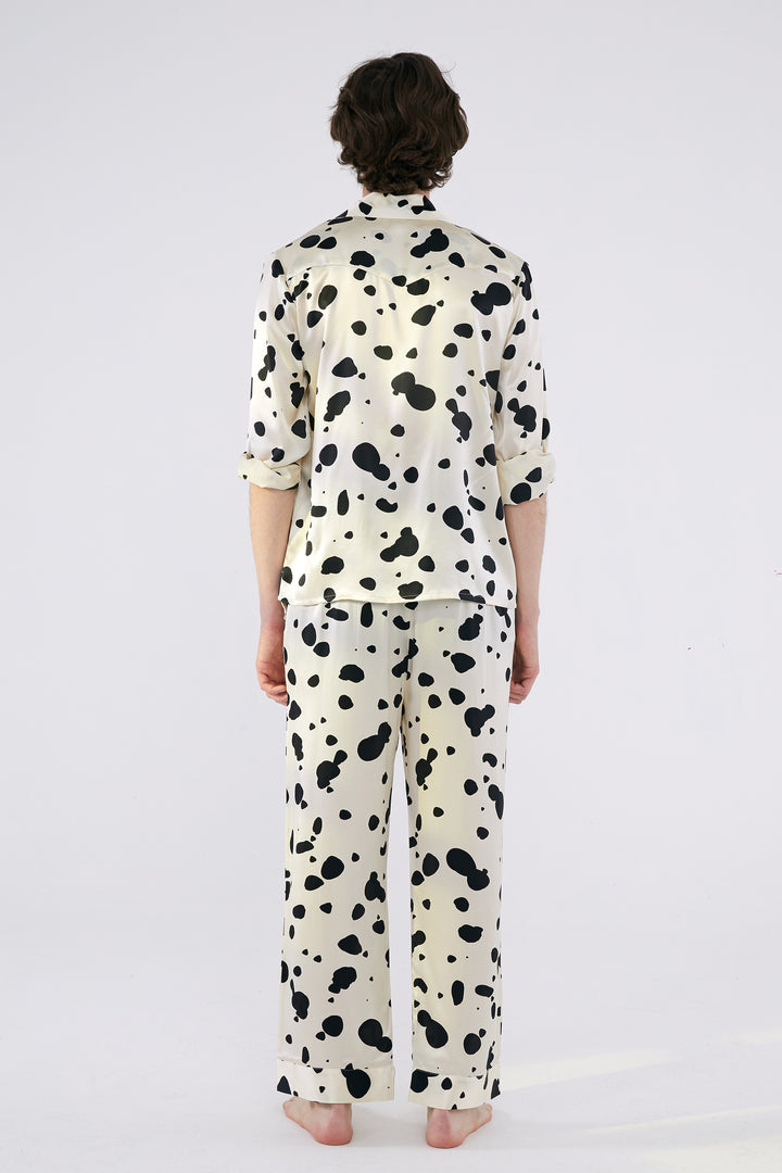 DALMATIAN EDITION Silk Pajama Set for Men