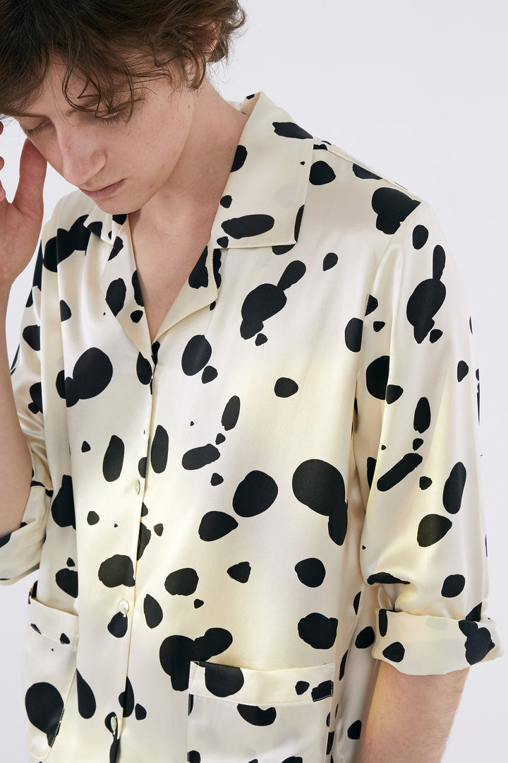 DALMATIAN EDITION Silk Pajama Set for Men