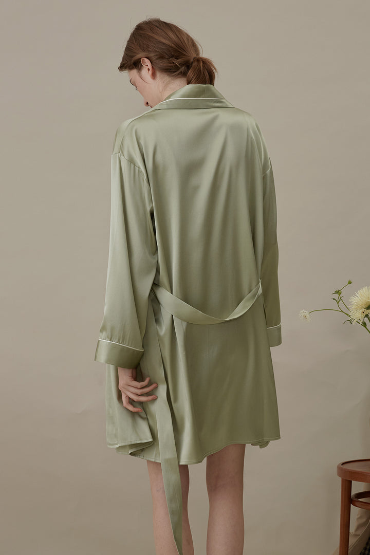 French Style Silk Robe