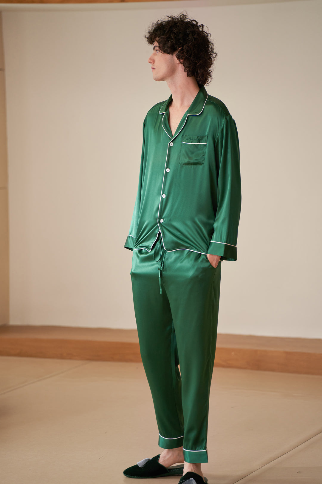 Men Essentials Silk Pajamas