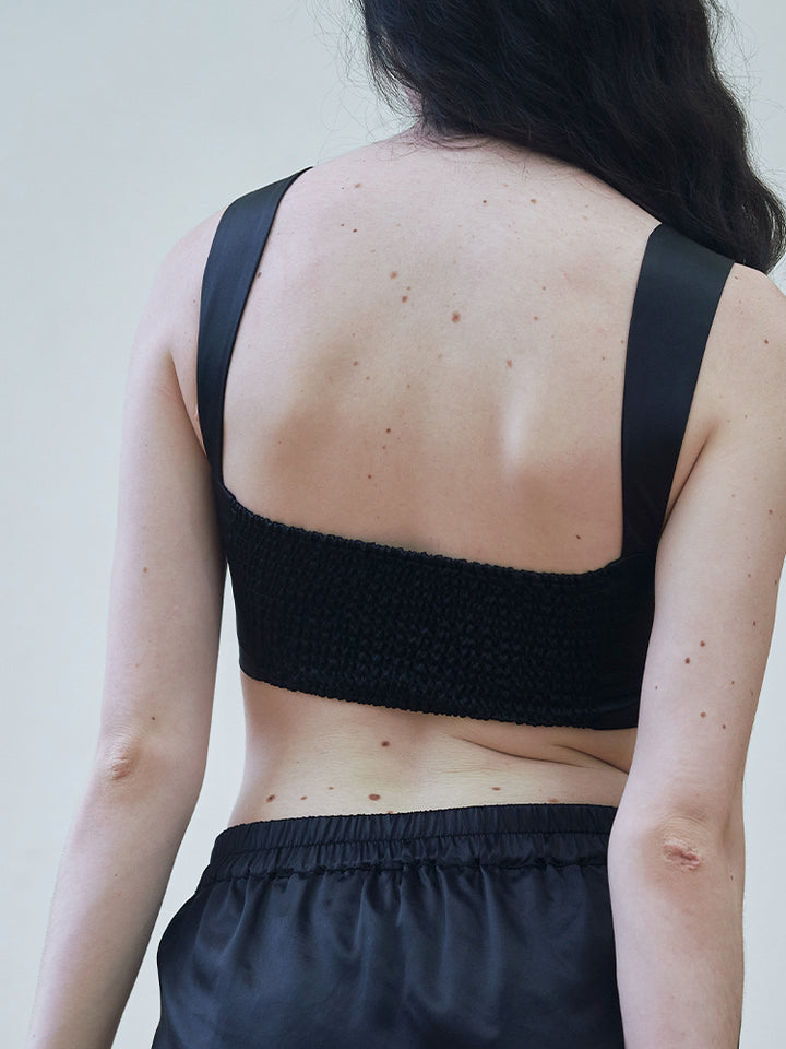 Silk Bralette Crop Top