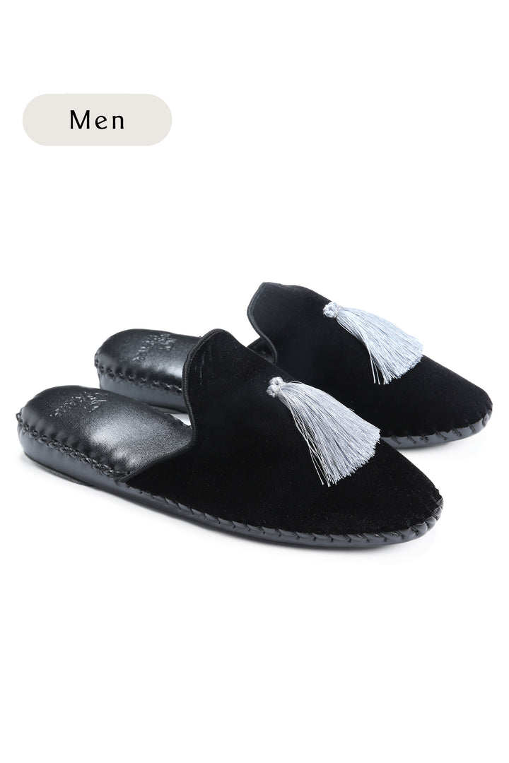 Men Classic Handmade Velvet Slippers (Tassels)