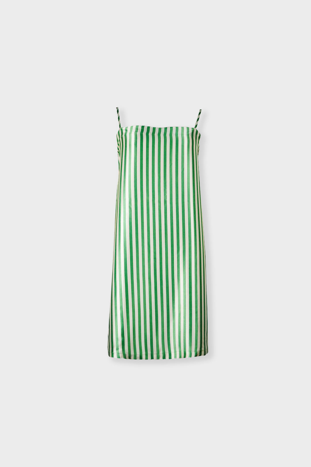 Striped Silk Slip Dress